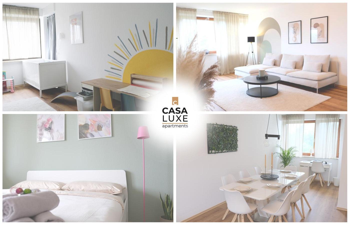 Casa Luxe - 120Qm - Zentral - Familienfreundlich - Parkplatz - 5Km Zum Legoland Lägenhet Günzburg Exteriör bild